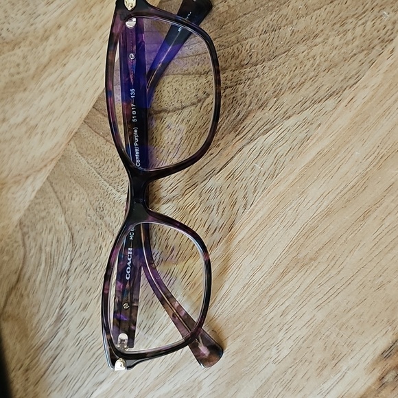 Coach Purple Eyeglasses with Case - Picture 2 of 10